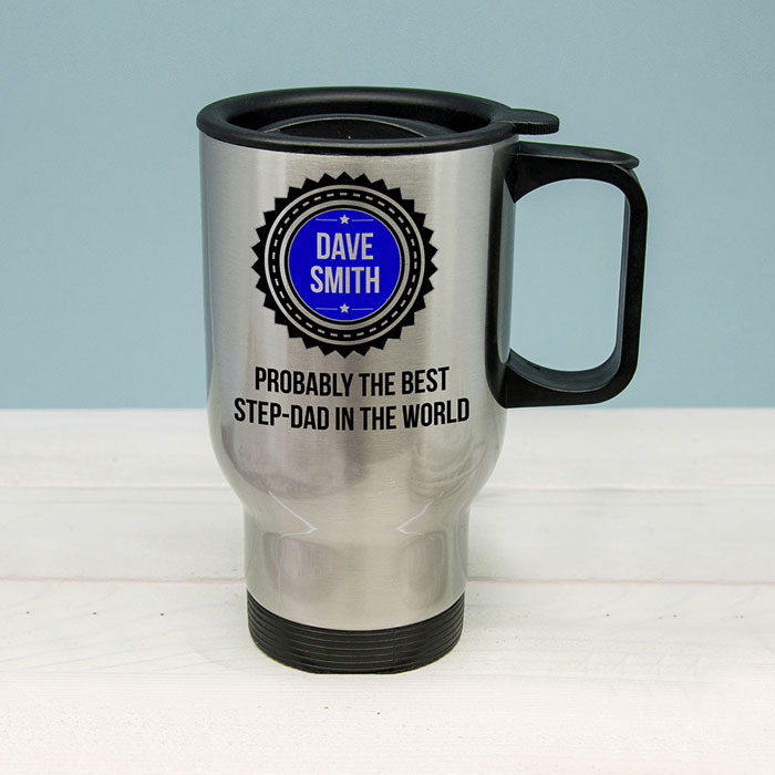 Probably The Best Step Dad Personalised Travel Mug