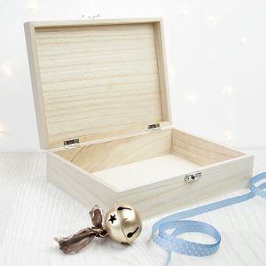 Personalised Baby Penguin First Christmas Keepsake Box