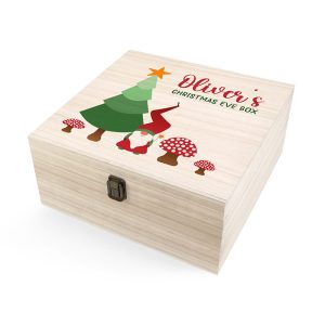 Personalised Gonk Large Wooden Christmas Eve Box