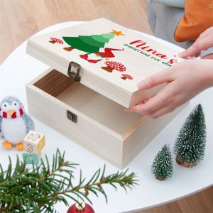 Personalised Gonk Large Wooden Christmas Eve Box