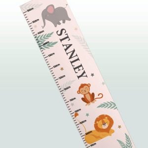 Personalised Safari Animal Height Chart - Kid's Growth Chart
