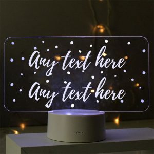 Personalised Light Up Message LED Colour Changing Sign