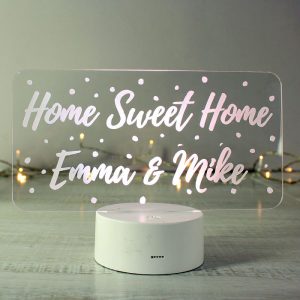 Personalised Light Up Message LED Colour Changing Sign