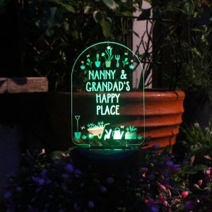 Personalised Vegetable Patch Outdoor Solar Light Up Sign