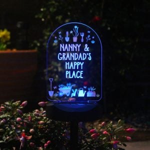 Personalised Vegetable Patch Outdoor Solar Light Up Sign