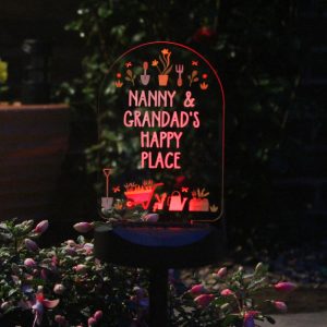 Personalised Vegetable Patch Outdoor Solar Light Up Sign