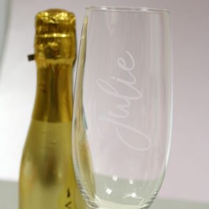 Personalised Flute & Mini Gold Bottega Prosecco Set