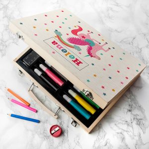 Personalised Kids Unicorn Colouring In Art Set