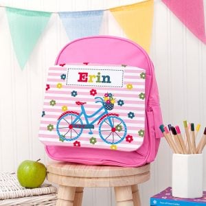 Personalised Girl's Pink Rucksack Bag Various Designs