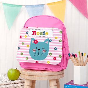 Personalised Girl's Pink Rucksack Bag Various Designs