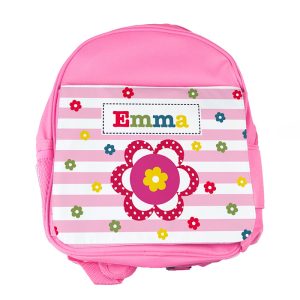 Personalised Girl's Pink Rucksack Bag Various Designs