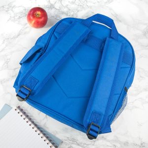 Kid's Personalised Blue Rucksack Bag Various Designs