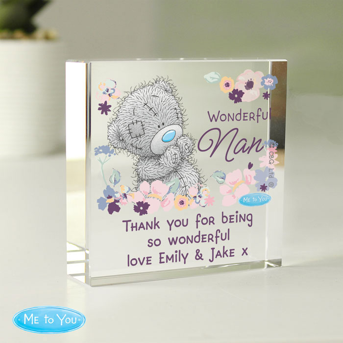 Personalised Me to You Wonderful Nan Crystal Token