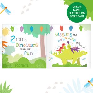 Personalised Dinosaur Book & Stacking Toy Toddler Gift