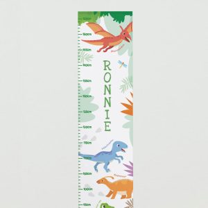 Personalised Dinosaur Height Chart - Vinyl