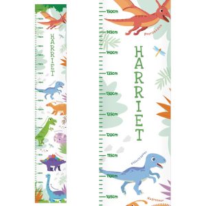Personalised Dinosaur Height Chart - Vinyl