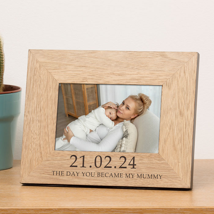 Personalised The Day You Became My Mummy 7x5 Photo Frame