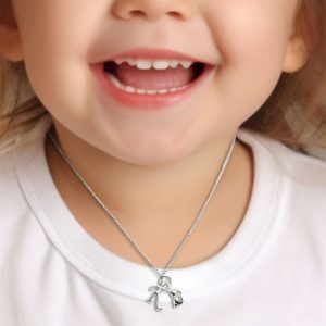 Personalised Initial Bunny Rabbit Charm Necklace