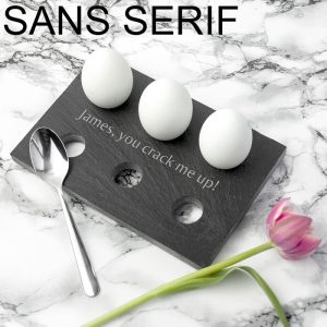 Personalised Slate Egg Holder