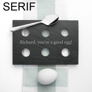 Personalised Slate Egg Holder