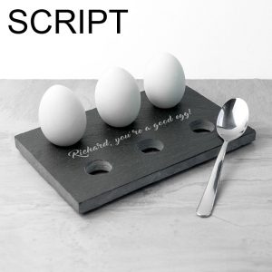 Personalised Slate Egg Holder