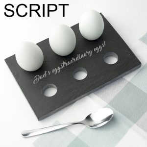 Personalised Slate Egg Holder