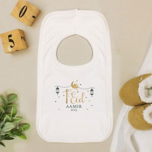 Personalised 1st Eid Cotton Baby Bib