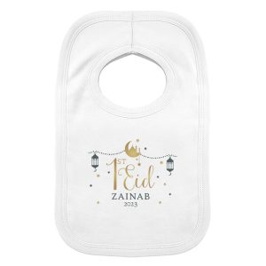 Personalised 1st Eid Cotton Baby Bib
