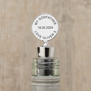 Personalised Godfather Bottle Stopper Appreciation Gift