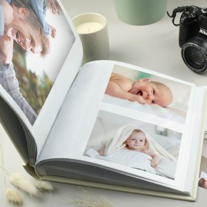 Personalised Religious Cross Square Photo Album With Sleeves