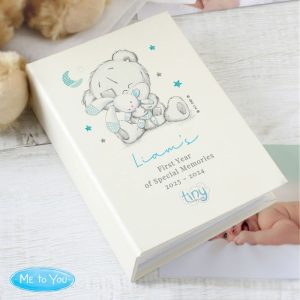 Personalised Tatty Teddy Blue 6x4 Baby Photo Album