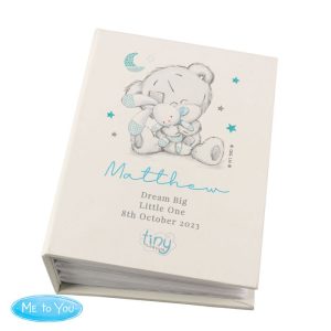 Personalised Tatty Teddy Blue 6x4 Baby Photo Album