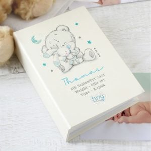 Personalised Tatty Teddy Blue 6x4 Baby Photo Album