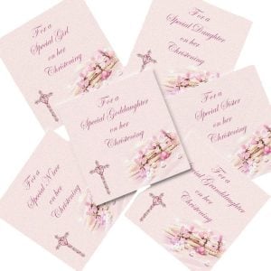 Sterling Silver Cross Christening Necklace