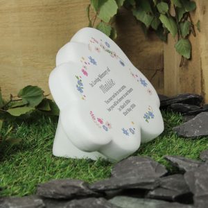Personalised Floral Resin Memorial Cloud Ornament