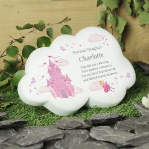 Personalised Fairy Castle Resin Memorial Cloud Ornament