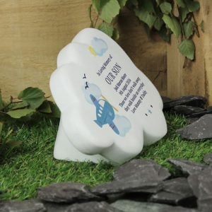 Personalised Plane Resin Memorial Cloud Ornament For Child