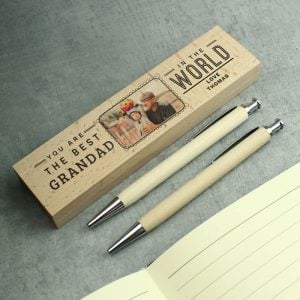Photo Personalised Best In The World Pen & Pencil Set