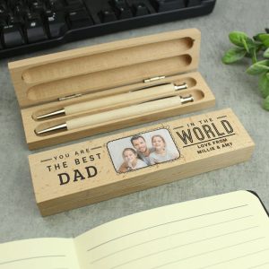 Photo Personalised Best In The World Pen & Pencil Set