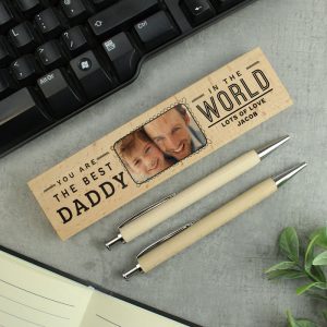 Photo Personalised Best In The World Pen & Pencil Set