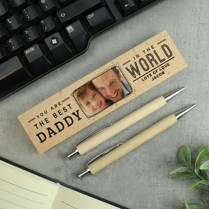 Photo Personalised Best In The World Pen & Pencil Set