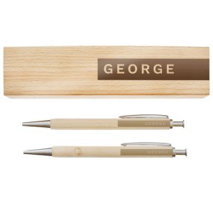 Personalised Name Only Wooden Pen and Box