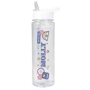 Girl's Personalised Good Vibes Water Bottle