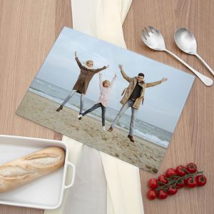 Personalised Photo Upload Glass Chopping Board