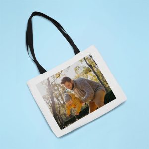Personalised Photo Upload Canvas Beach or Shopping Tote Bag