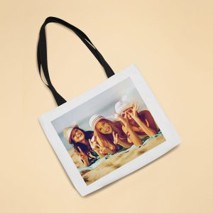 Personalised Photo Upload Canvas Beach or Shopping Tote Bag