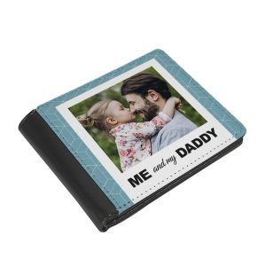 Personalised Fathers Day Photo Upload Wallet Black or Brown