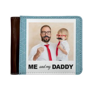 Personalised Fathers Day Photo Upload Wallet Black or Brown