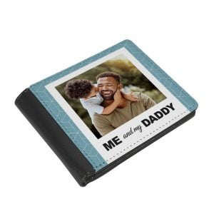 Personalised Fathers Day Photo Upload Wallet Black or Brown
