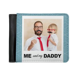 Personalised Fathers Day Photo Upload Wallet Black or Brown